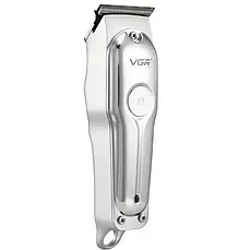 Бездротова машинка для стриження волосся VGR V-071 акумуляторна зі змінними насадками Сіра, фото 4