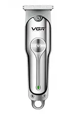 Бездротова машинка для стриження волосся VGR V-071 акумуляторна зі змінними насадками Сіра, фото 3