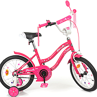 Детский велосипед 16 дюймов двухколесный Profi Star розовый профи Y1692