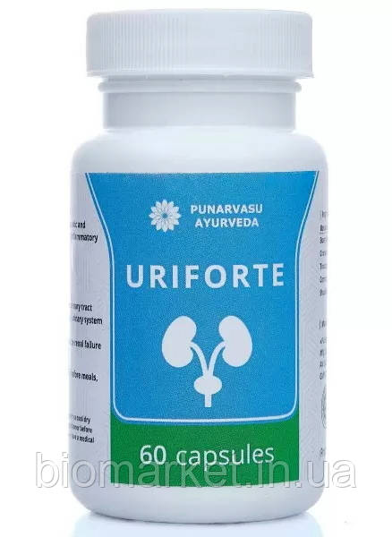Уріфорте / Uriforte 60капс. «Punarvasu» при нефриті, захворювання сечовивідних шляхів.