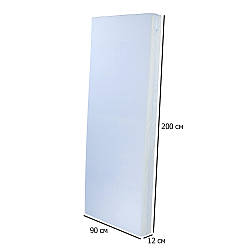 Матрац для підліткового ліжка поролоновий Neapol 200х90х12 см блакитний у чохлі