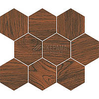 Плитка OPOCZNO FLAKE FINWOOD OCHRA MOSAIC HEXAGON 280x337 ДЕКОР (WD565-003)