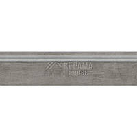 Керамогранитная плитка для ступенек Opoczno Grand Concrete Grava Grey Steptread 298x1198 (серый, матовая)
