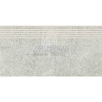 Керамогранитная плитка для ступеней OPOCZNO NEWSTONE LIGHT GREY STEPTREAD 298x598 (светло-серый)