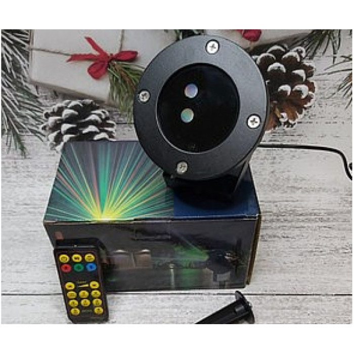 Лазерний проєктор для дому star shower laser light металевий корпус, фото 1