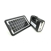 Портативная cолнечная автономная система Solar Light DT-9006 панель походны фонарь радио повербанк