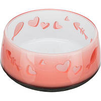 Trixie TX-24420 Миска пластикова Lovely Cat для котів Trixie 0,3л х 12см колір в асортименті