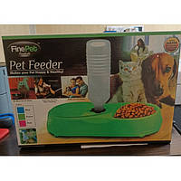 Миска для собак/котов с поилкой пластиковая pet feeder