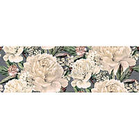 Настенная керамическая плитка Cersanit Gracia Grey Flower Satin 200x600 (сатинированная)