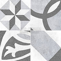Керамогранитная плитка для пола и стен Cersanit Henley Grey Pattern 298x298 (серый, матовая)