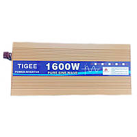 Инвертор Tigee Power 1600W 014 c 12В на 220В чистая синусоида (1розетка) Желтый | Преобразователь напряжения