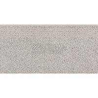 Керамогранитная плитка для ступенек Cersanit Milton Grey Steptread 298x598 (серый)