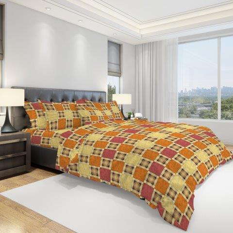 Комплект постільної білизни різноколір полуторка