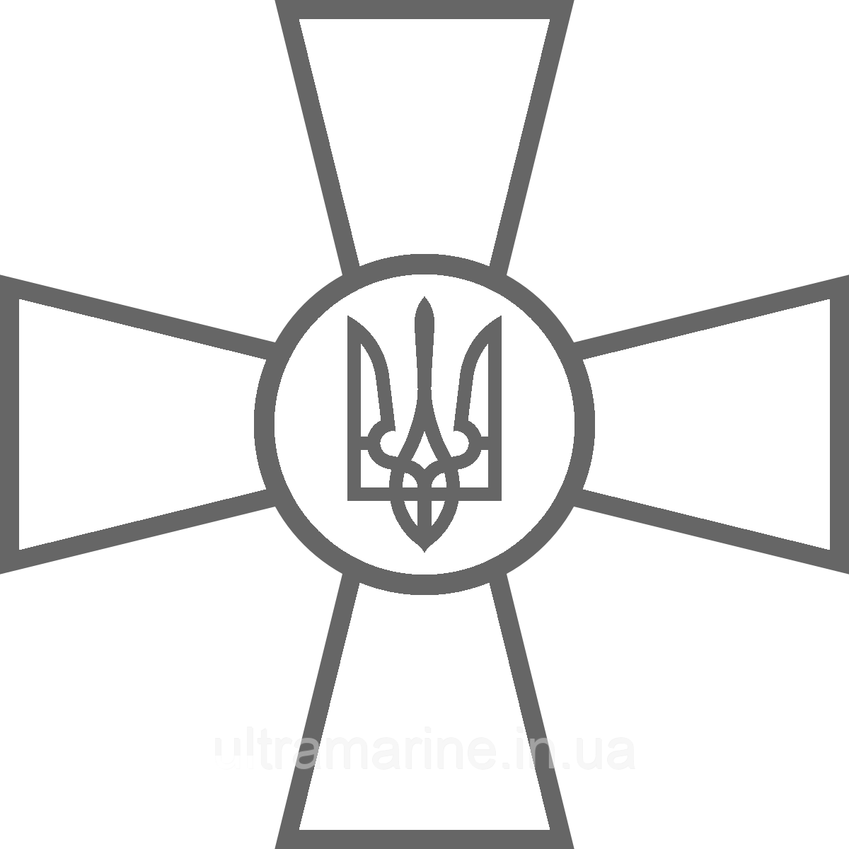 Термонаклейка Логотип ЗСУ (патріотичний ДТФ принт, наклейка DTF на тканину)