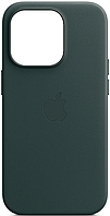 Кожаный чехол iPhone 14 Pro Apple Leather Case with MagSafe - Forest Green