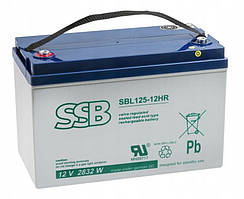 Акумулятор для ББЖ UPS SSB SBL 125-12 i AGM 125 Аh /12 B