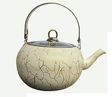 Чайник 3 л з антипригарн.покриттям, ручка сталь, індукція, OMS Collection (Туреччина), арт.8217 павутина