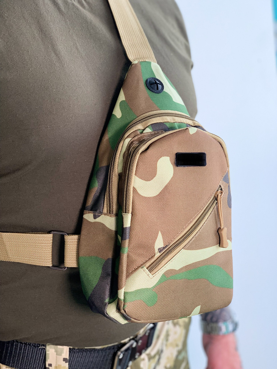 Рюкзак-2 однолямковий - військова сумка через плече Tactical мультикам