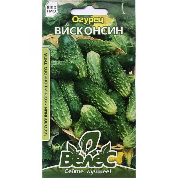Насіння огірка середньораннього, для відкритого ґрунту "Вісконсіс" (1 г) від ТМ "Велес", Україна