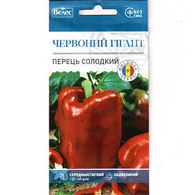 Насіння перцю солодкого "Червоний гігант" (0,3 г) від ТМ "Велес", Україна