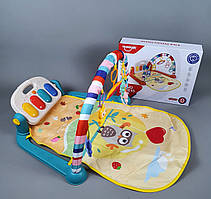 Развивающий интерактивный коврик с пианином  НЕ 0650 (12) , 5 підвісок, музичне піаніно, у коробці