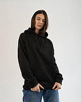 Женский стильный худи зима-весна-осень/ молодежная кофта, женский свитер черный.