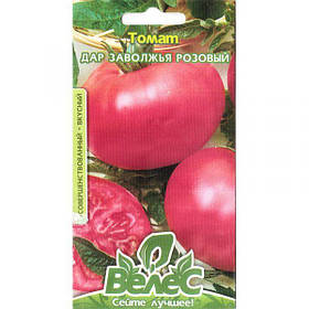 Насіння томату раннього, для відкритого грунту, рожевого "Дар Заволжя" (0,3 г) від ТМ "Велес"