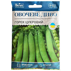 Насіння гороху середньостиглого "Овочеве диво" (40 г) від ТМ "Велес"