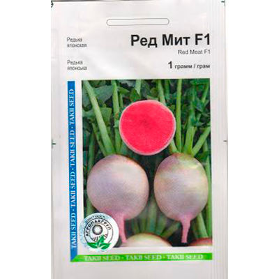 Насіння дайкона "Ред Міт" F1 (1 г) від Takii seeds, фото 1