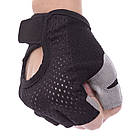 Рукавиці для фітнесу рукавички спортивні Zelart 8304 розмір XL Black, фото 4