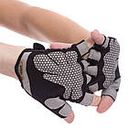 Рукавиці для фітнесу рукавички спортивні Zelart 8304 розмір XL Black, фото 2