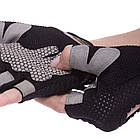 Рукавиці для фітнесу рукавички спортивні Zelart 8304 розмір XL Black, фото 3