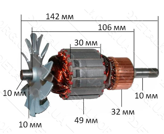 Якорь ленточной шлифмашины Makita 9924DB - фото 1 - id-p252203852