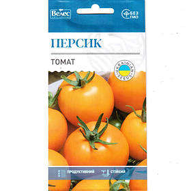 Насіння томату низькорослого, середньораннього "Персик" (0,15 г) від ТМ "Велес", Україна
