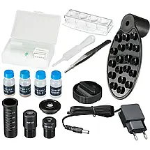 Навчальний мікроскоп з адаптером до смартфону National Geographic 40x-1280x (Black), фото 5