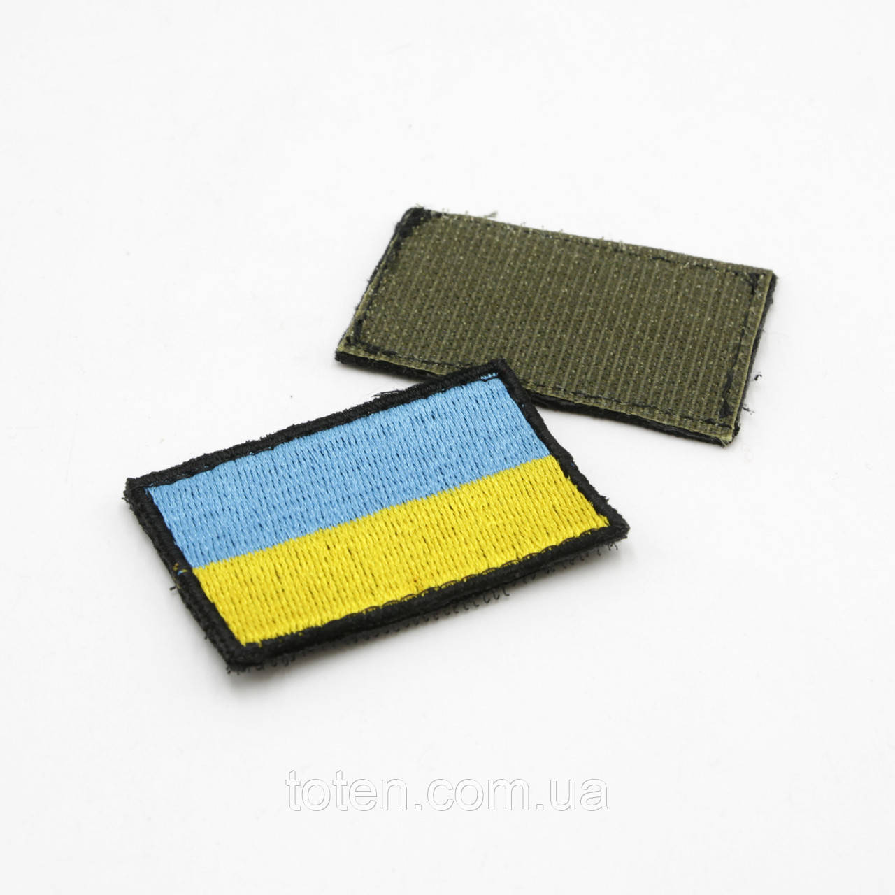 Шеврон Прапор великий 8смх5см, блакитна/жовта нашивка на форму ЗСУ, патч з липучкою, якісний шеврон