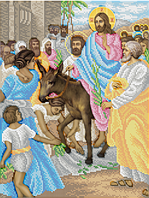 Икона для вышивки бисером Вход Иисуса Христа в Иерусалим Цена указана без бисера