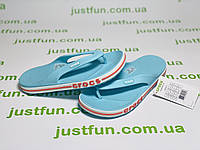 Crocs Bayaband Flip Ice Blue/Melon жіночі крокси блакитні