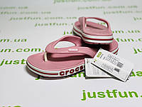 Crocs Bayaband Flip Petal Pink женские розовые вьетнамки