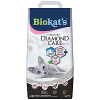 Наповнювач гігієнічний бентонітовий Biokats Diamond Fresh для котів 8 л