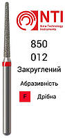 850-012-FG NTI Бор Алмазный конус с круглым концом для турбинного наконечника ( Красный ) 850.314.012 F