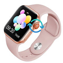 Розумний годинник Smart Watch 8 Т800 Pro Max смартгодинник із пульсометром крокоміром оксиметром рожевий, фото 4