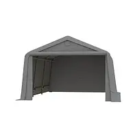Гаражна палатка 3,6 м x 4,7 м, сіра, преміум