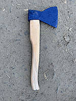Топор 1.6кг синий, с деревянной ручкой