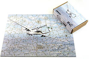 Дерев'яний пазл "Байрактар" 140 елементів А3