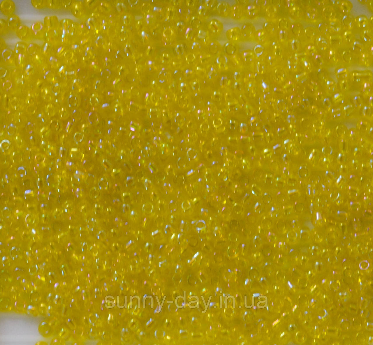 Бісер Karin колір - жовтий перлиновий круглий, фото 1