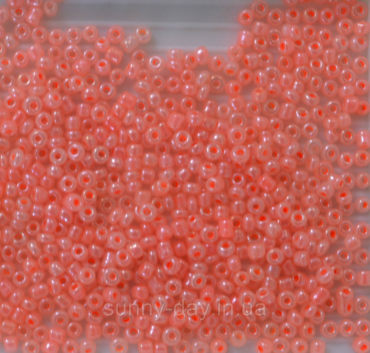 Бісер Karin колір - кораловий круглий, фото 1
