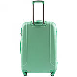 Дорожній чемодан Wings 310 великий L 90л МЯТНИЙ Валіза з полікарбонату Сумка на 4х колесах УДАРОСТІЙКА Польша, фото 2