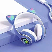 Навушники Bluetooth TUCCI STN28 Blue з вушками, фото 4