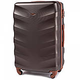 Чемодан дорожній Wings 402 великий 75х48х28см Стильна Валіза протиударна Сумка на 4х колесах ПОЛІКАРБОНАТ, фото 5